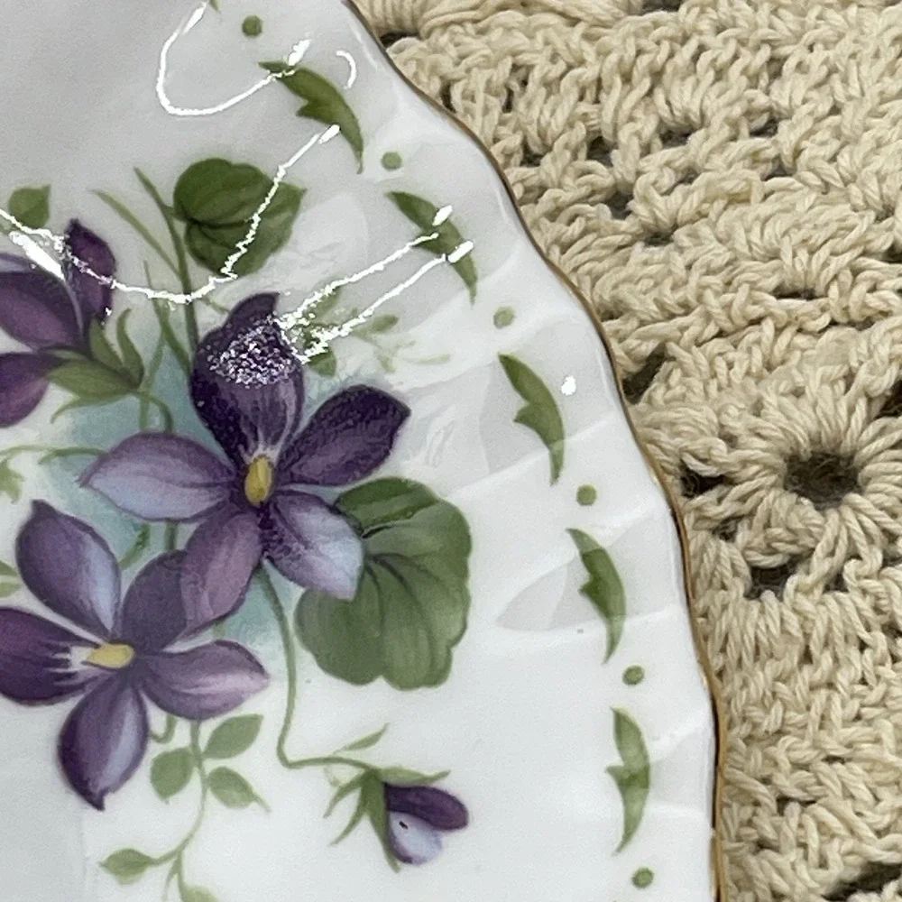 Royal Albert Flower Of The Month February Violets Saucer Plate Replacement